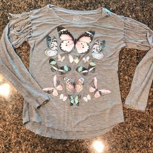 Girls Justice Lightweight Long Sleeve Fridge Shirt